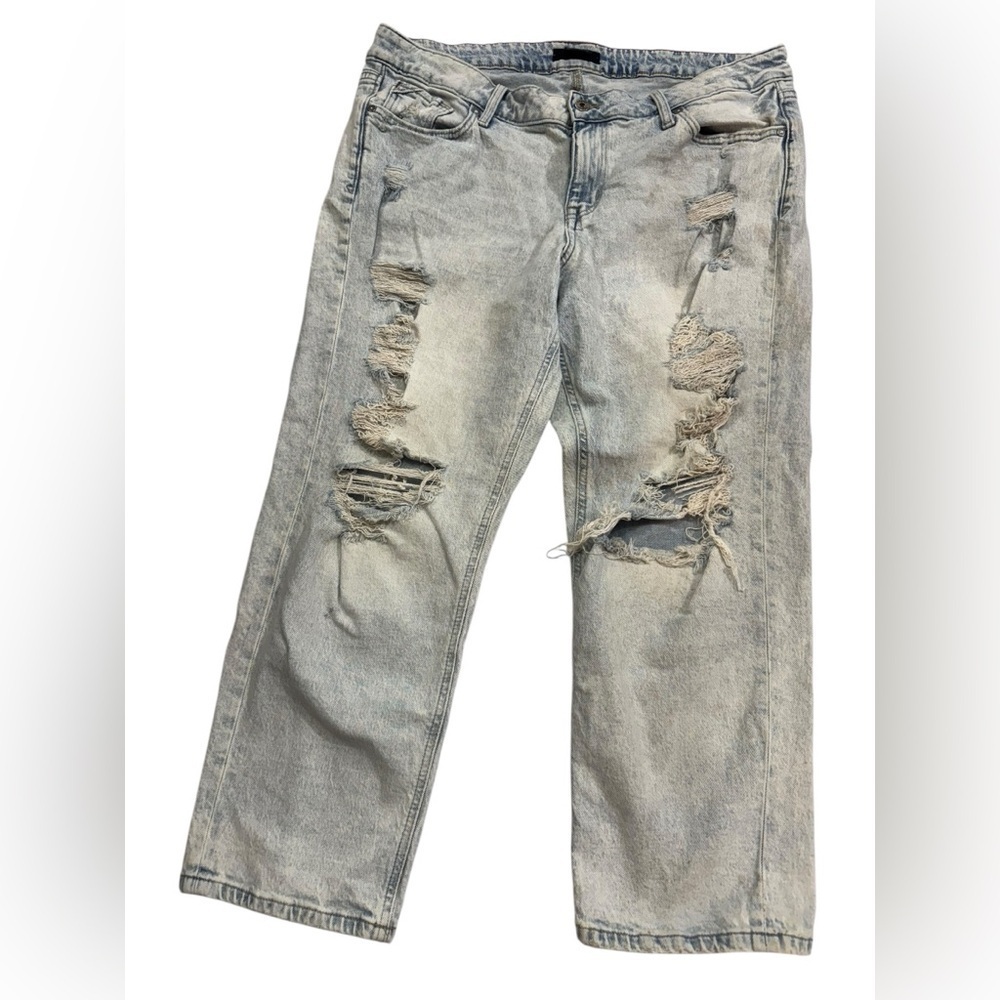Edgely Light Blue Distressed womens Jeans